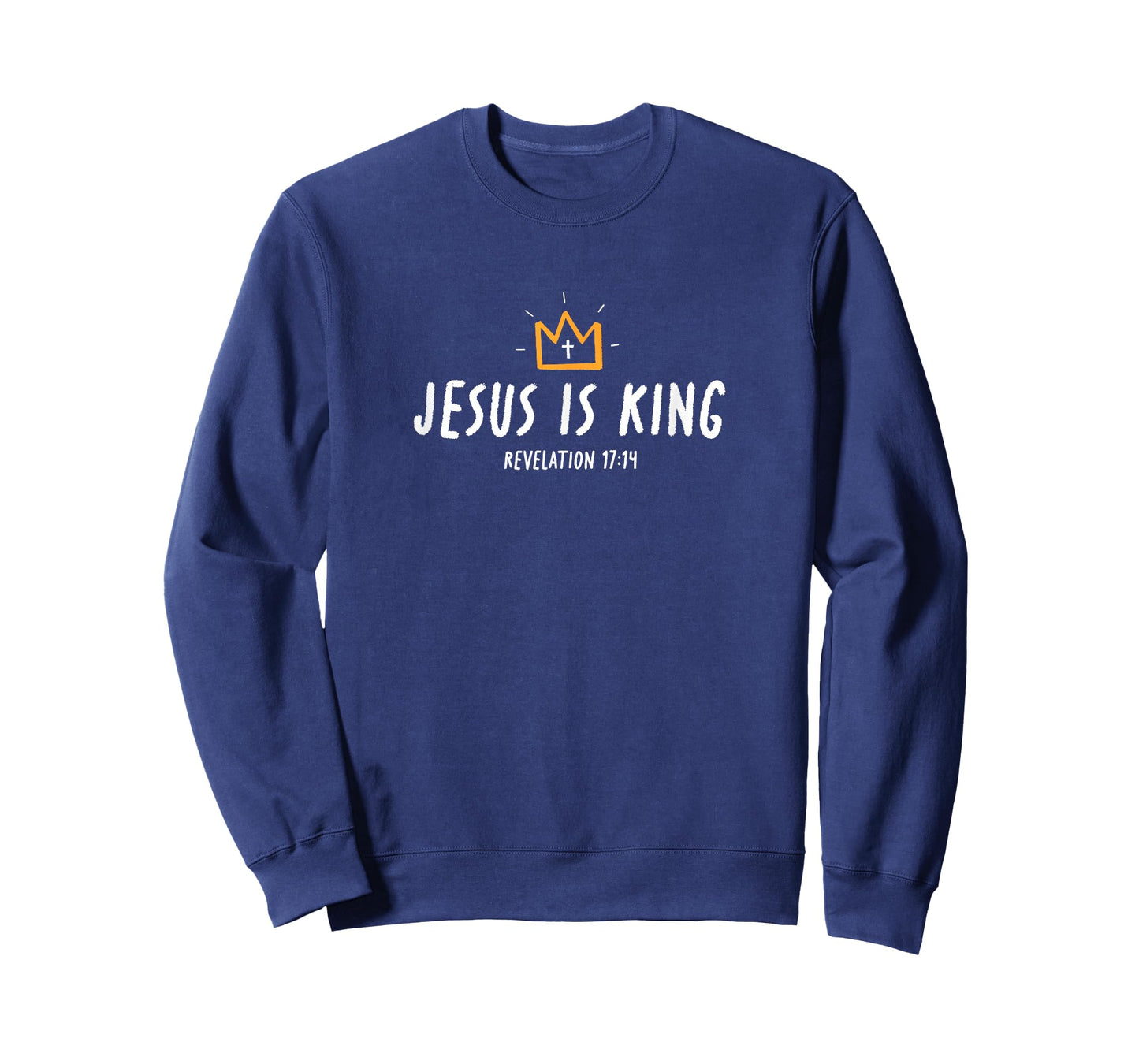 Jesus is King, Christ is King, King of Kings Lord of Lords T-Shirt, Small, Black