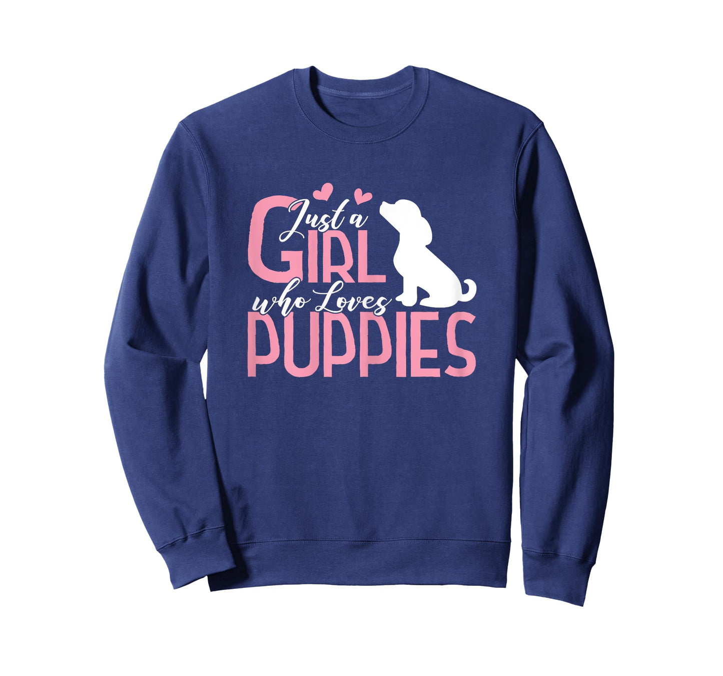 Just a Girl who Loves Puppies Shirt Puppy Dog Lover Gift T-Shirt