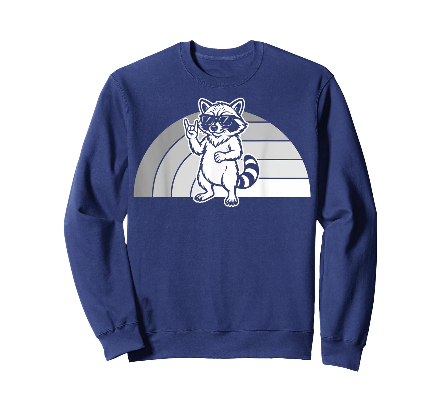 Raccoon Attitude Relaxed Vibes Rainbow T-Shirt