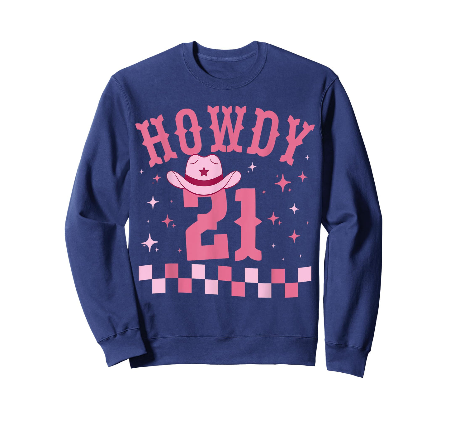 Groovy Howdy 21 Funny Retro Cowgirl Awesome 21st Birthday T-Shirt