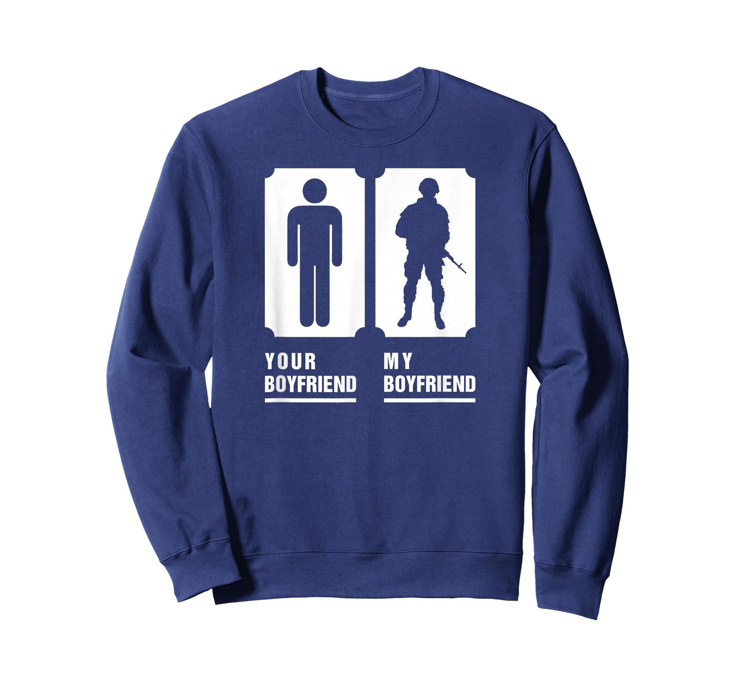 My Boyfriend Is In Military Soldier Veteran Proud Girlfriend T-Shirt
