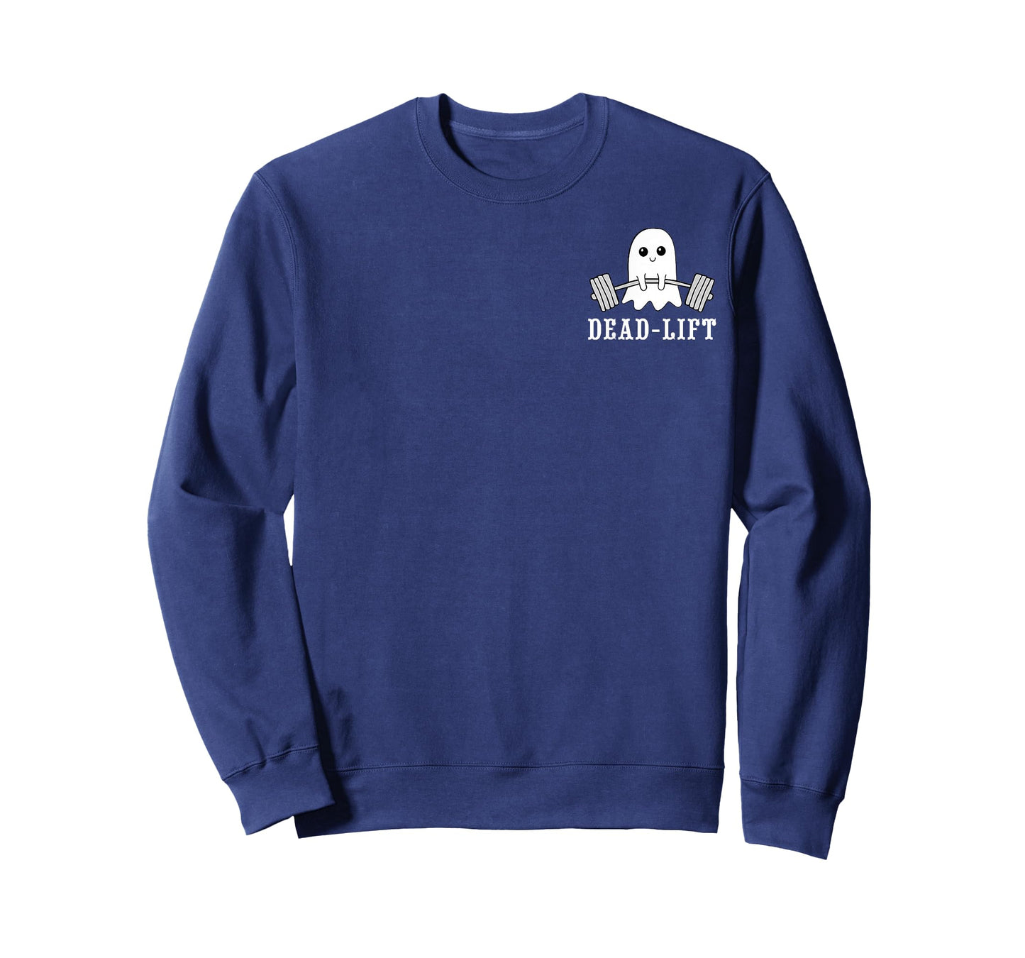 Dead Lift Ghost Gym Halloween Weight Lifting Workout Pocket T-Shirt