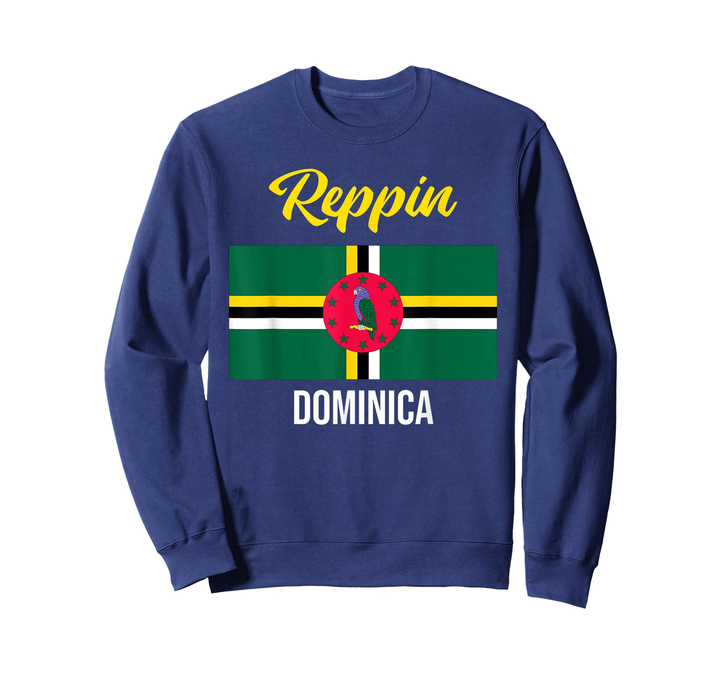 Dominica Flag Reppin West Indies Vacation T Shirt T-Shirt