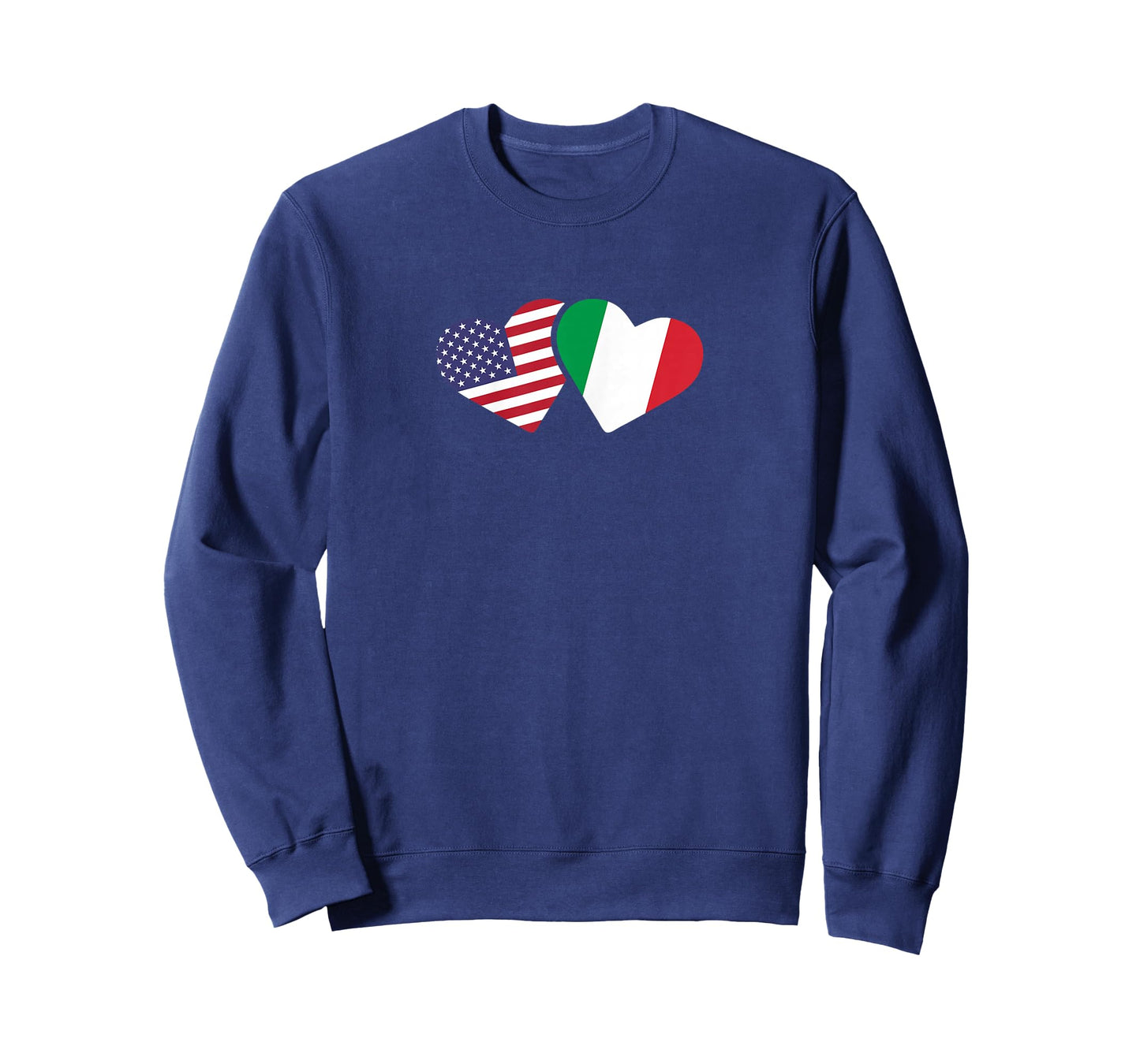 Italy USA Flag T Shirt Heart Italian American Love T-Shirt