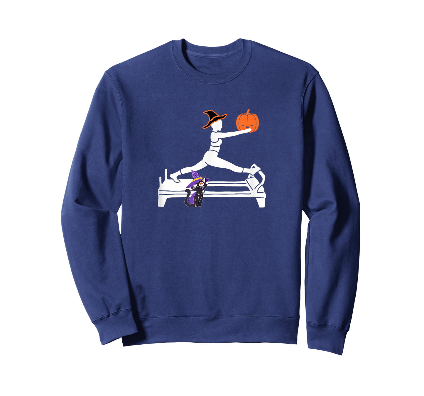 Funny Reformer Pilates with Pumpkin cat Halloween T-Shirt