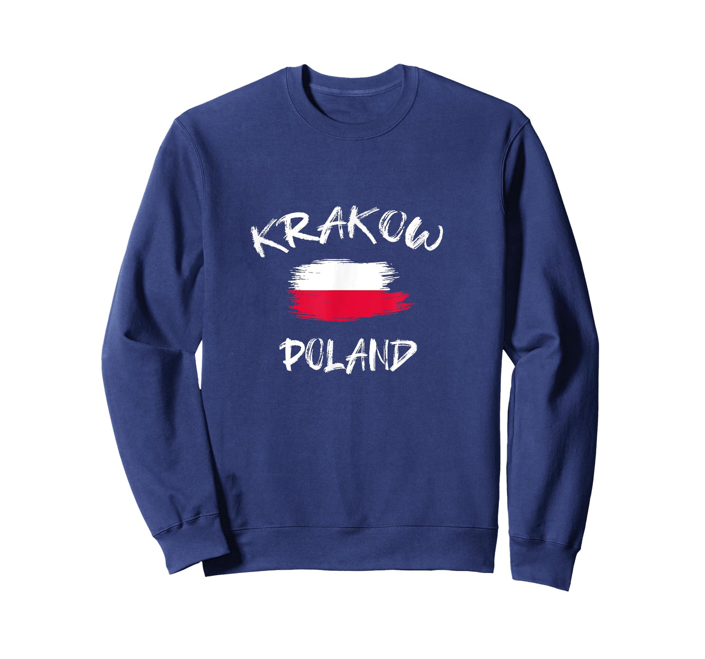 Krakow Poland Souvenir Polish Country Flag Brushed T-Shirt