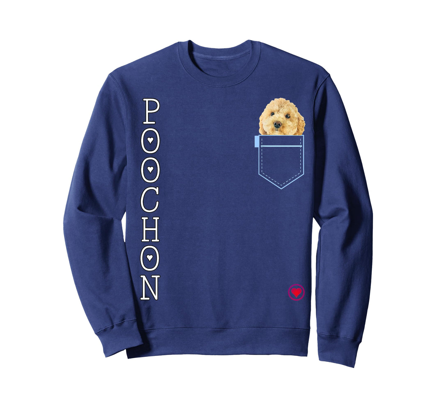 Poochon in pocket Puppy Dog Lover Cute Poodle cross gift Men Women Kids T-Shirt