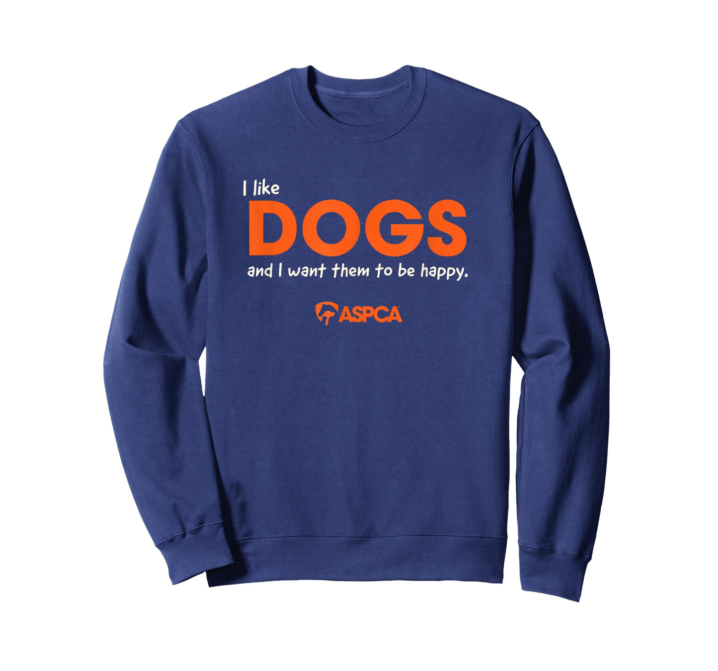 ASPCA I Like Dogs Unisex Adults Black Cotton 100% Classic Fit Crew Neck Short Sleeve T-Shirt