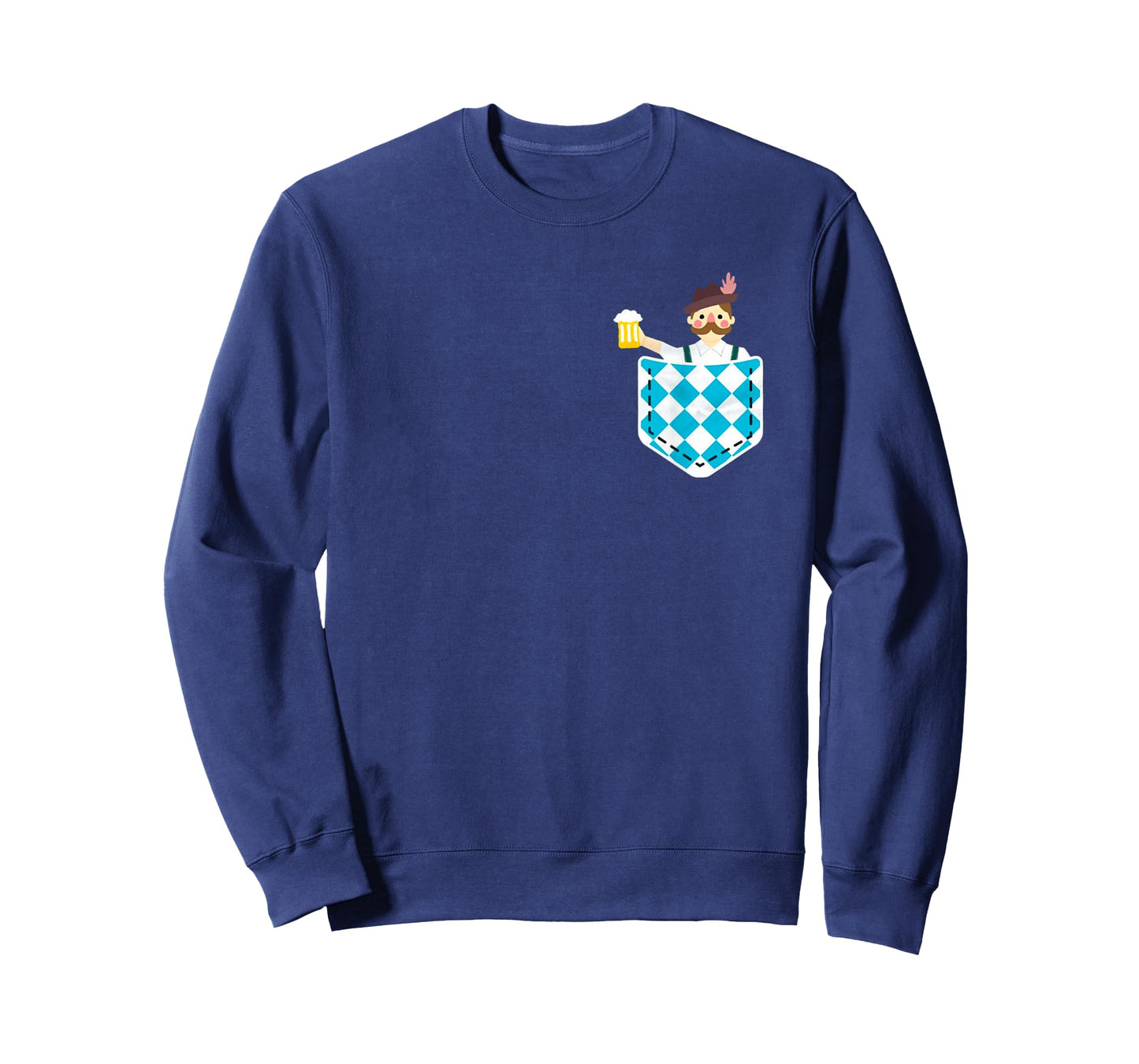 Bier Oktoberfest Funny Chest Pocket Prost Oktoberfest T-Shirt