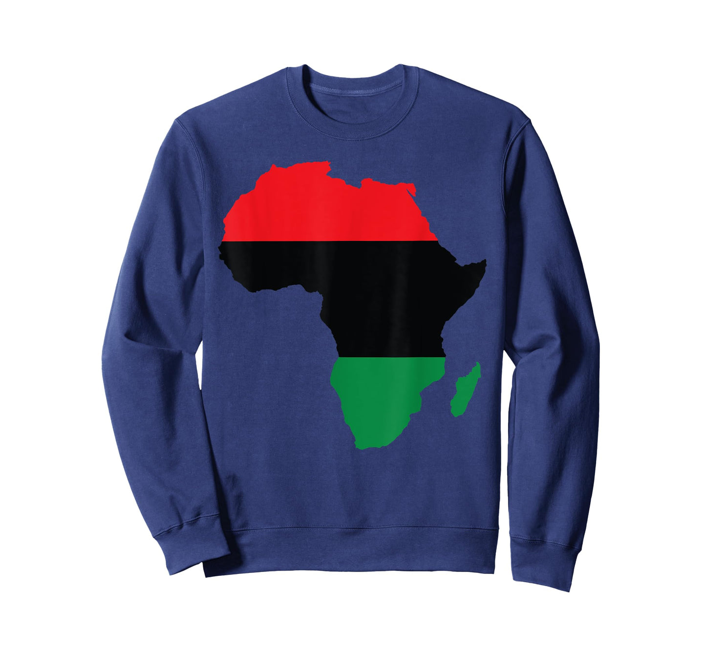Pan African UNIA Flag Map Continent Black History Month Gift T-Shirt