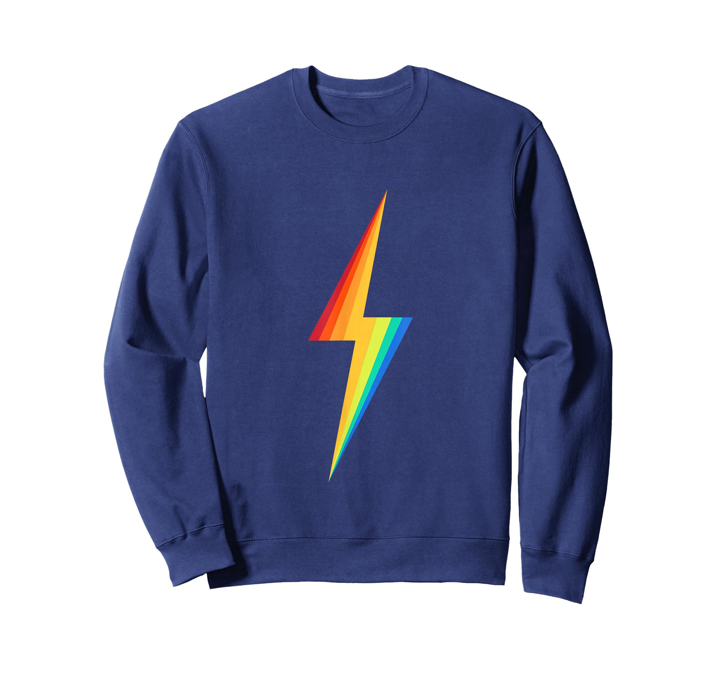 Colourful Rainbow Lightning Graphic T-Shirt