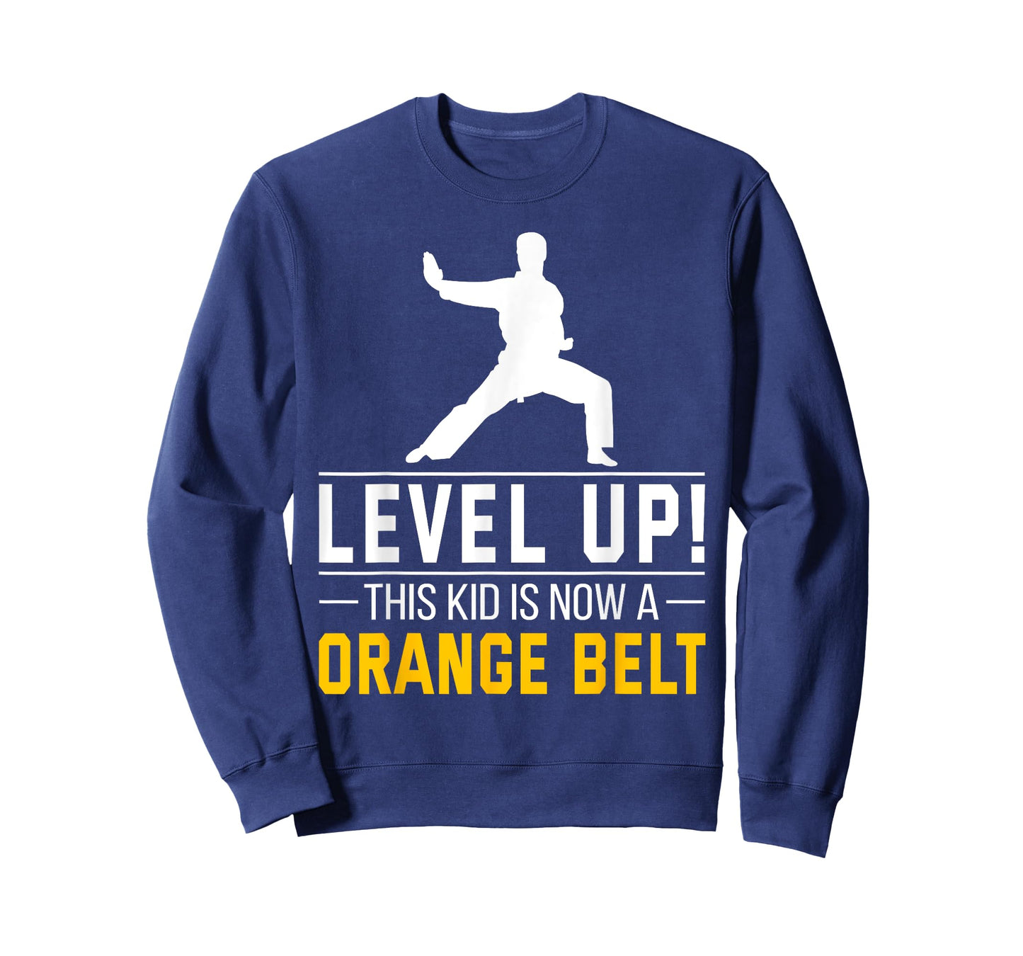 Level Up! This Kid is Now a Orange Belt Karate Award Gift T-Shirt