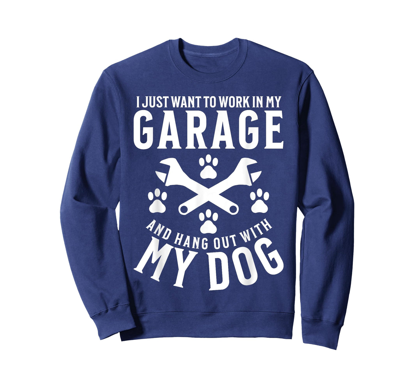 Work in My Garage and Hang out With My Dog Funny Mechanic T-Shirt for Men Women