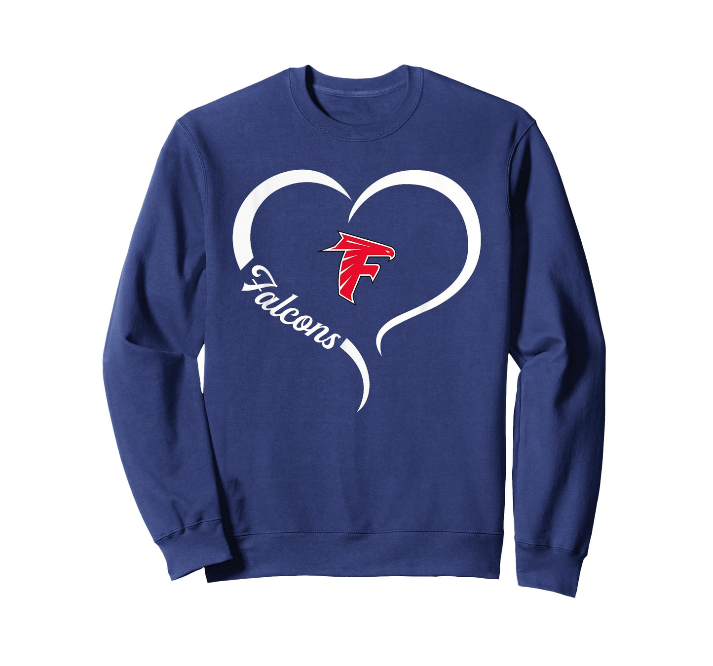 Field Falcons Logo Half Heart Slogan HS T-Shirt