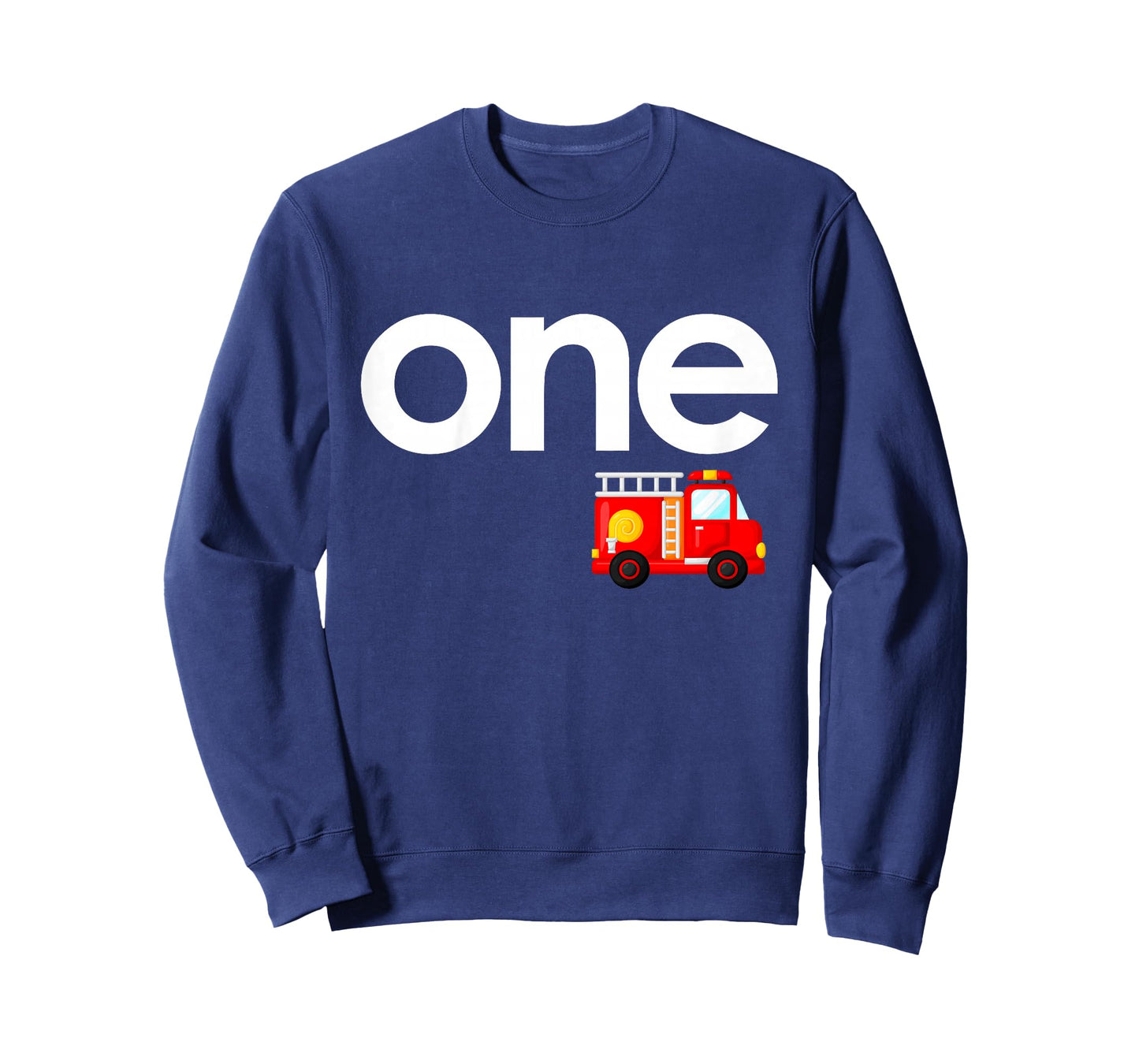 Fire Truck 1st Birthday Boy Toddler 1 Year Old Firefighter T-Shirt