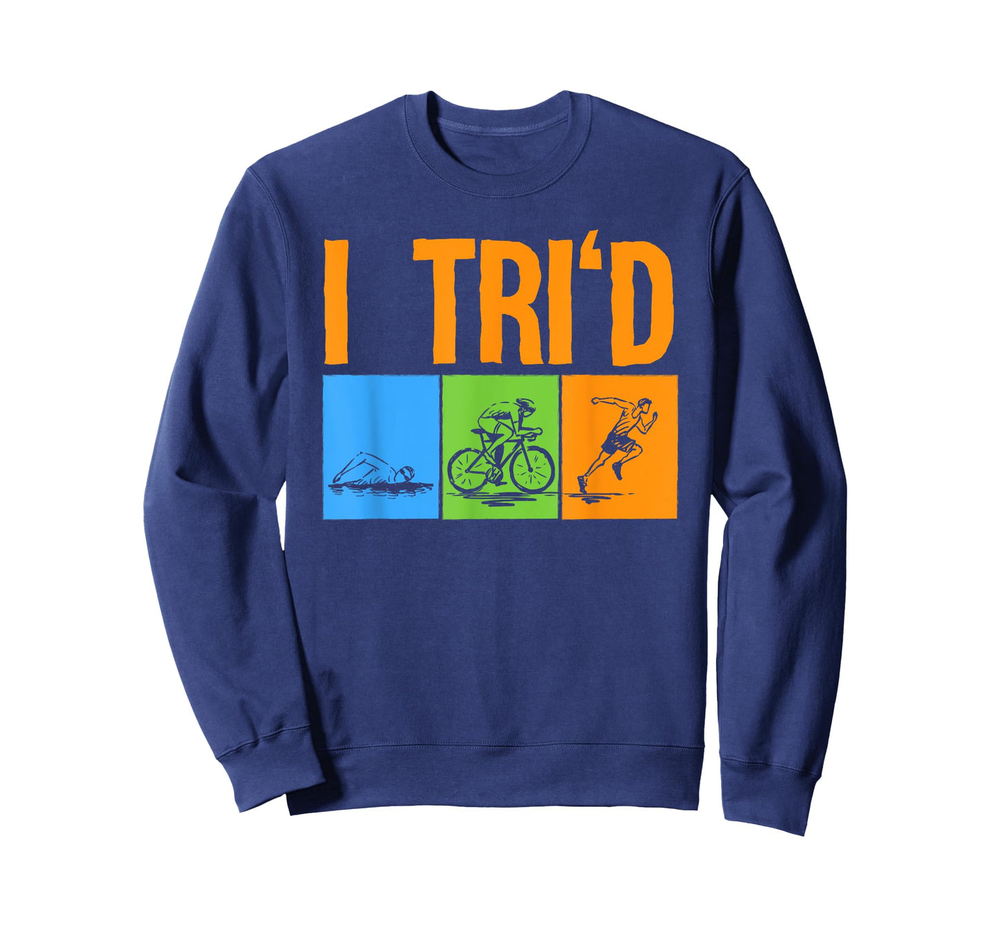 Funny Triathlon Design Triathletes Men Women Swim Bike Run T-Shirt