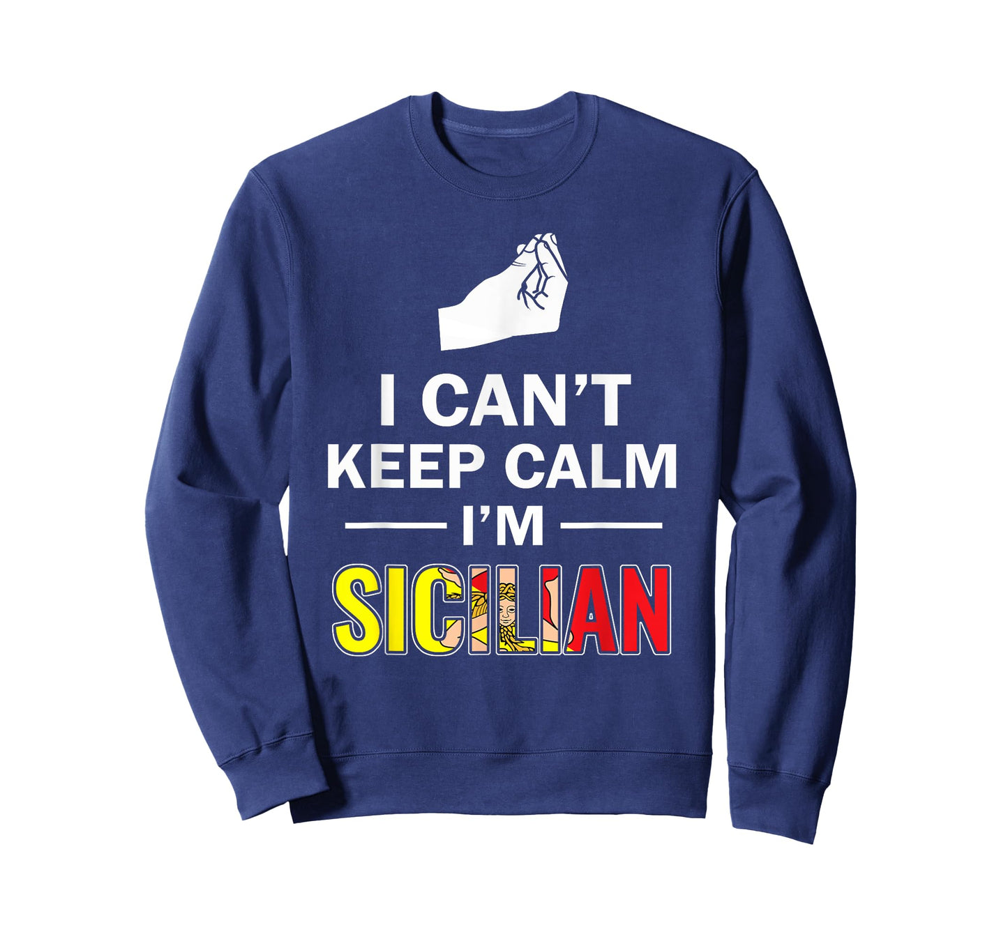 Funny Sicily I can't keep calm I'm Sicilian Italian shirt T-Shirt
