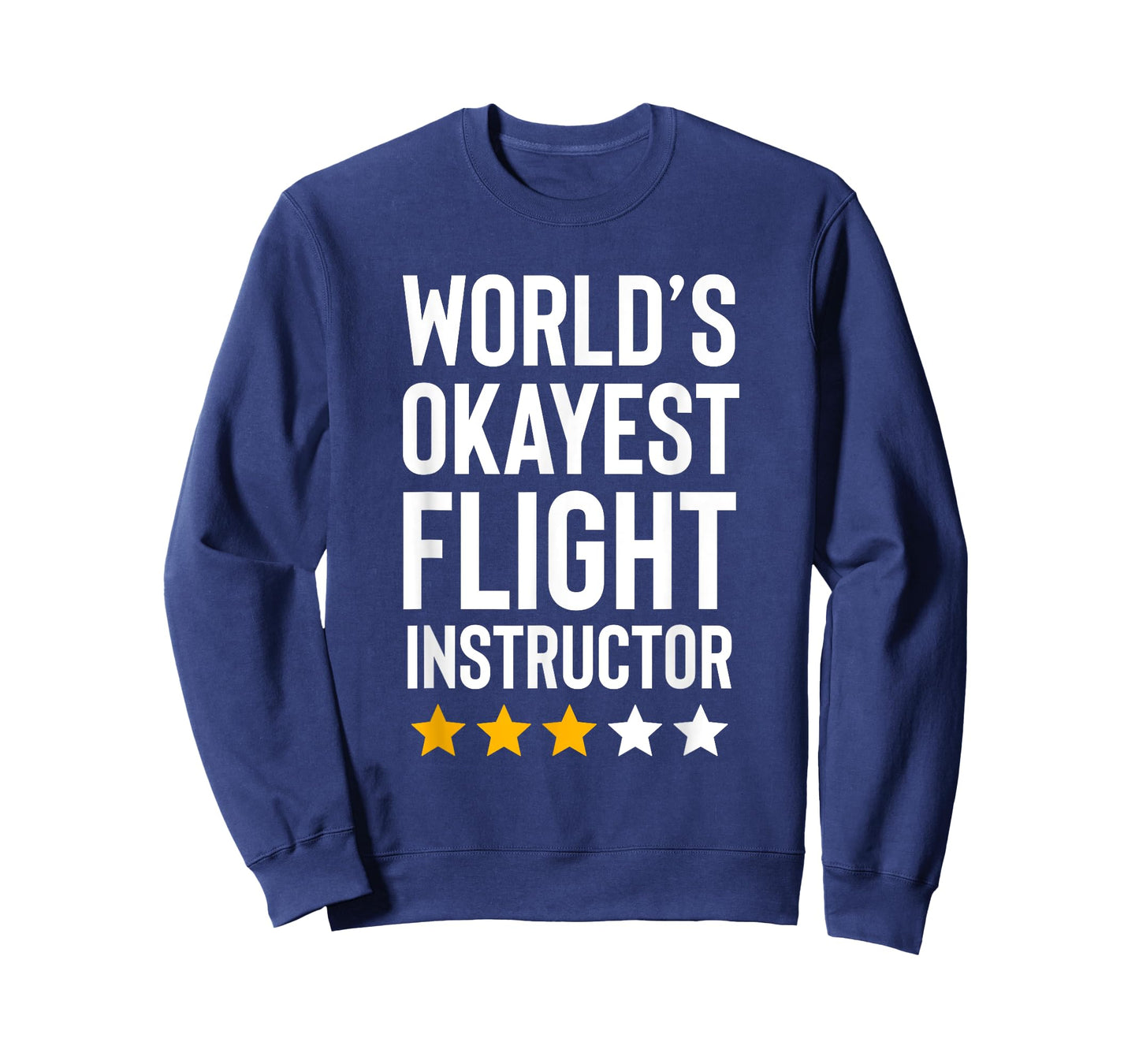 Worlds Okayest Flight Instructor Funny Pilot Aviation Flying T-Shirt