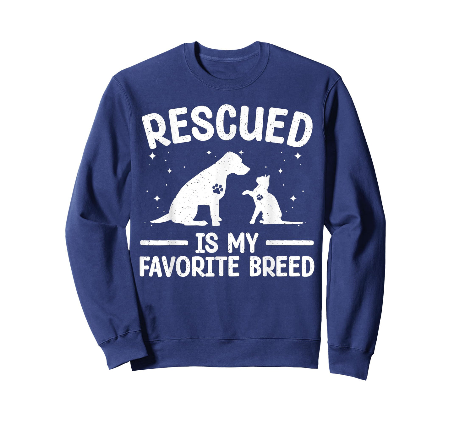 Animal Rescue Art For Men Women Dog Cat Pet Rescuer Lover T-Shirt