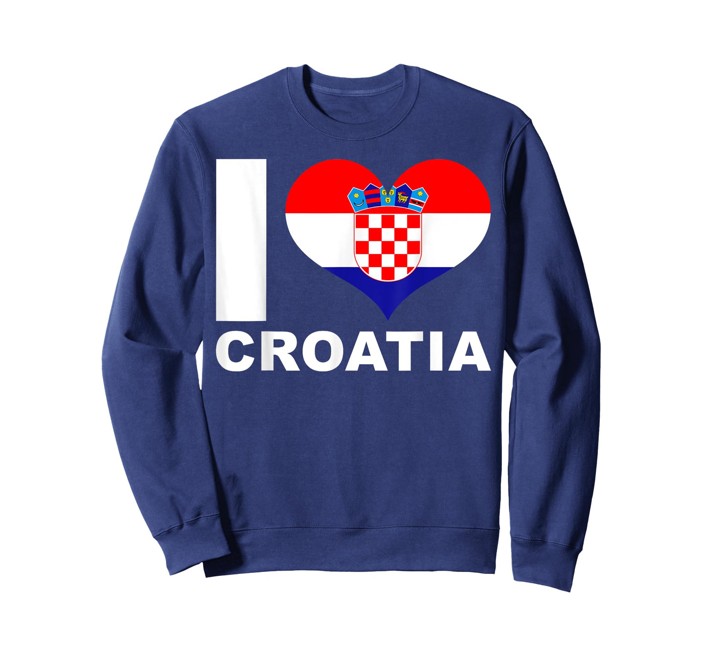 I Love Croatia - Heart Flag Croatia T-Shirt