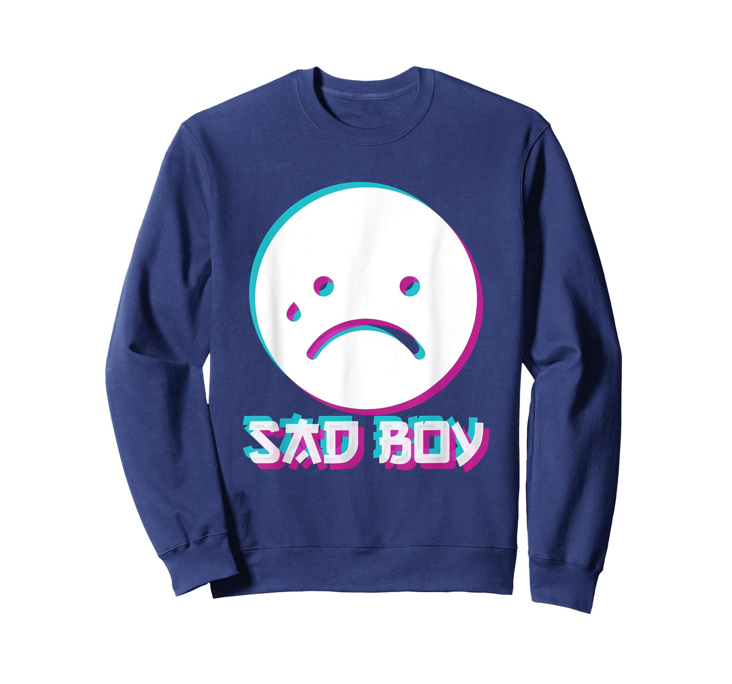 Japanese Glitch Sad Boy Anime Aesthetic Vaporwave T-Shirt