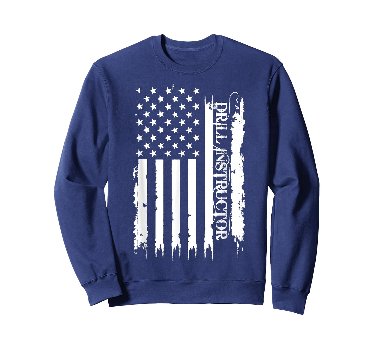 Drill Instructor United States Distressed w US Flag T-Shirt
