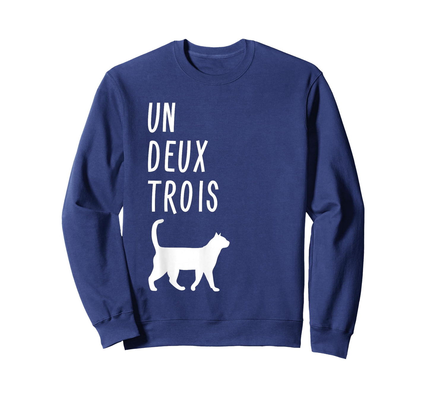 Un Deux Trois Cat Shirt Funny French Teacher Gift T-Shirt