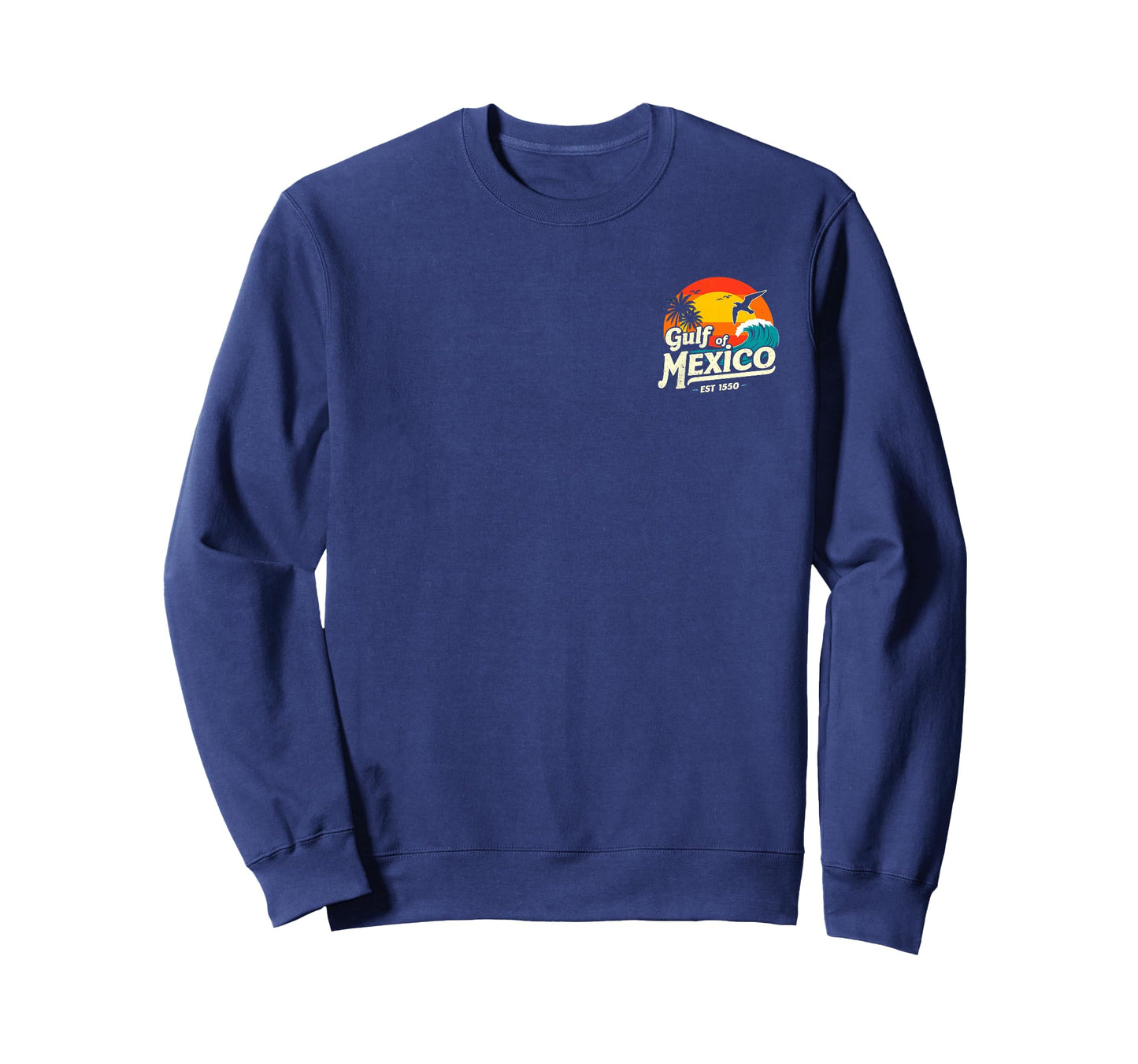 Gulf of Mexico Est 1550 Tee Shirt On (Front) On (Back) T-Shirt