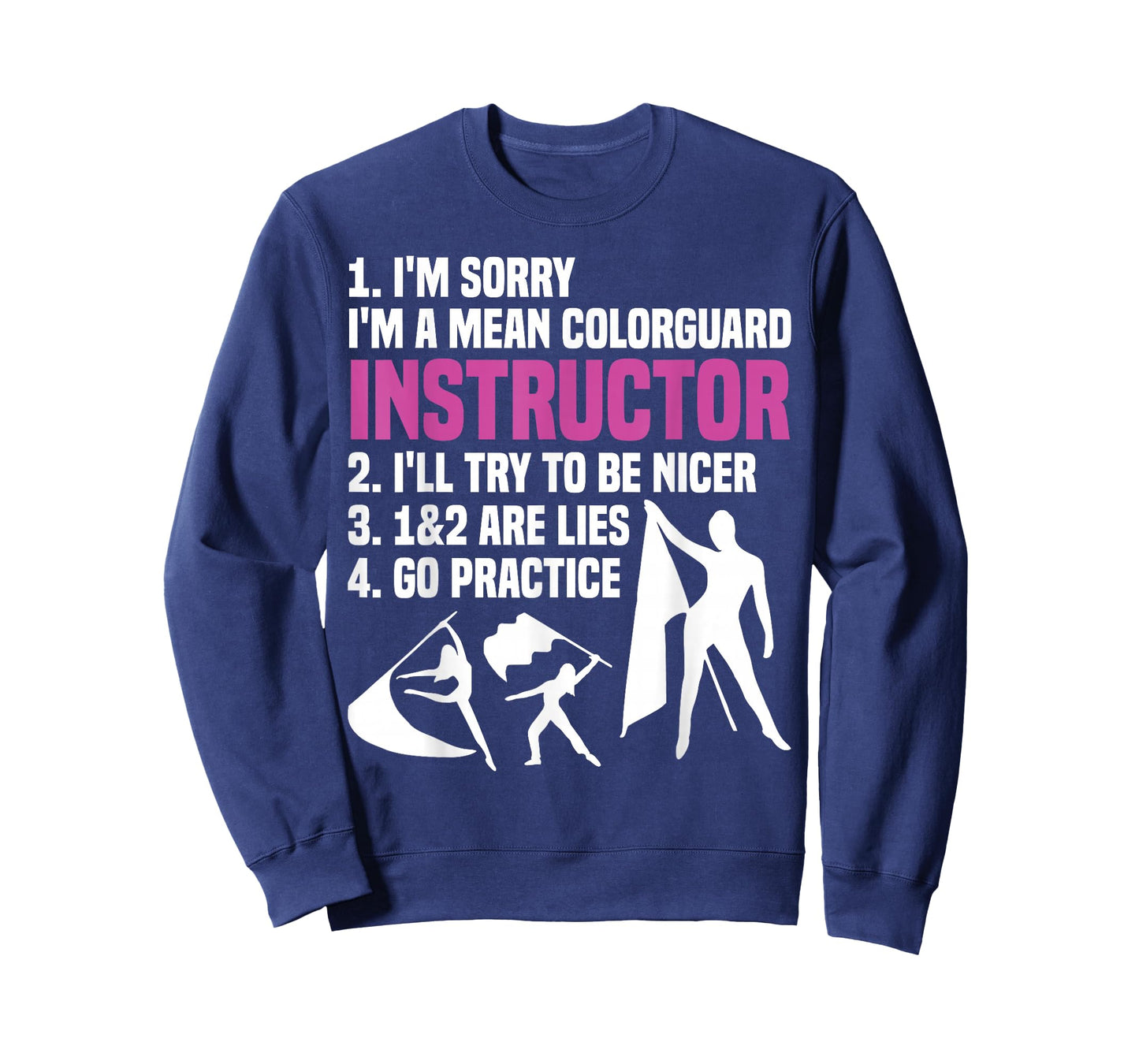 Winter Guard Senior Uniform Captain Color Guard Instructor T-Shirt