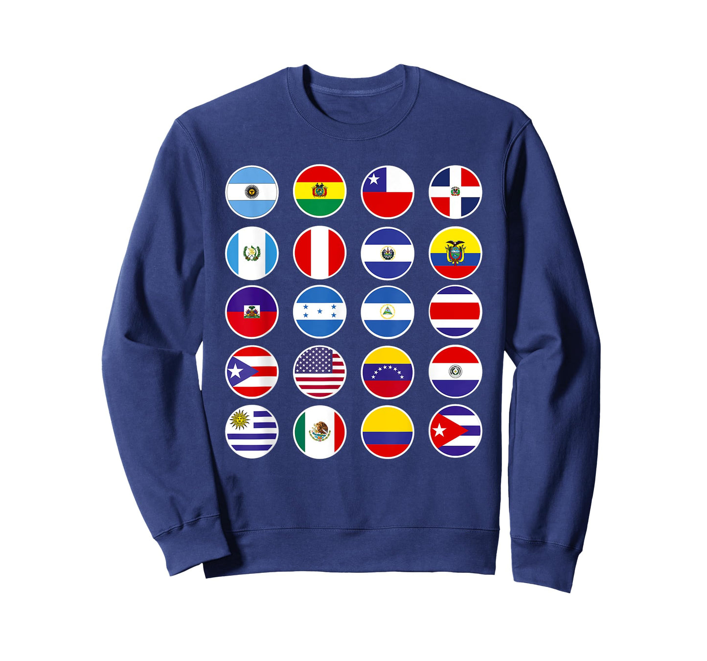 All Latin American Flags Countries Hispanic Heritage Month T-Shirt