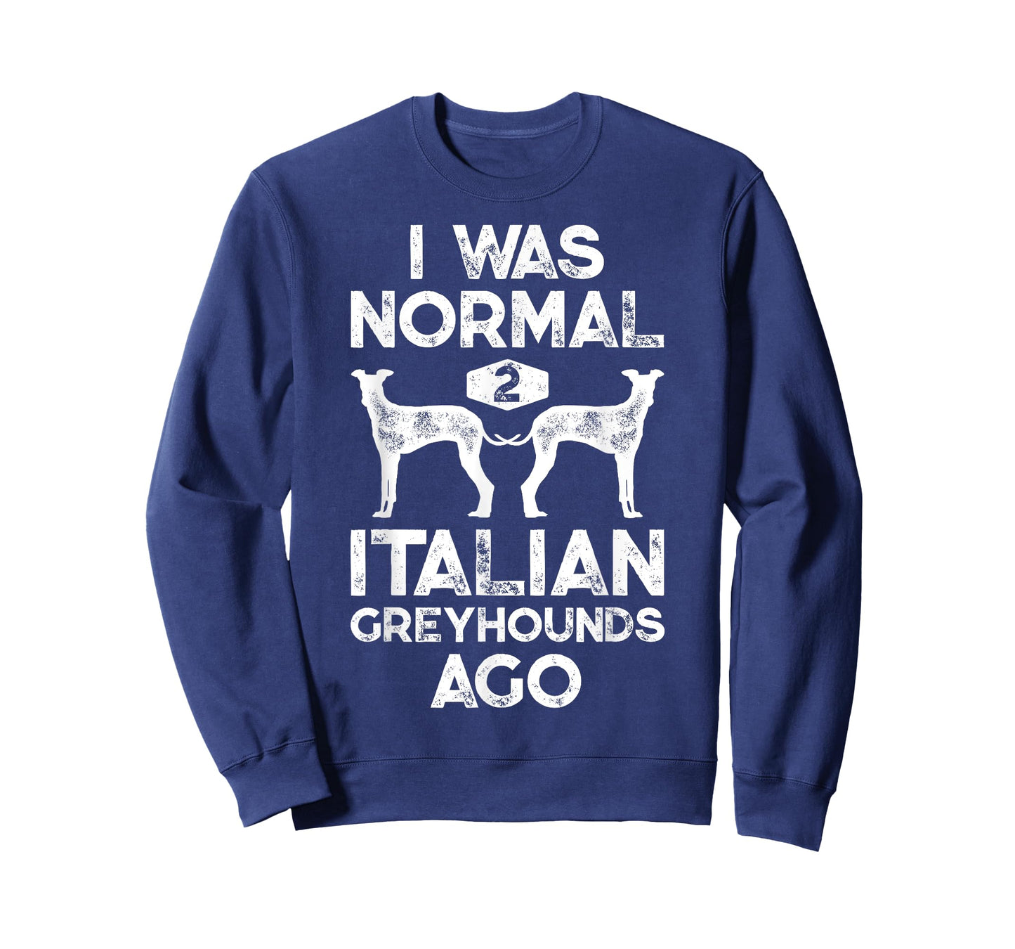 I Was Normal 2 Italian Greyhounds Ago Funny Dog Vintage Gift T-Shirt for Men Women Kids