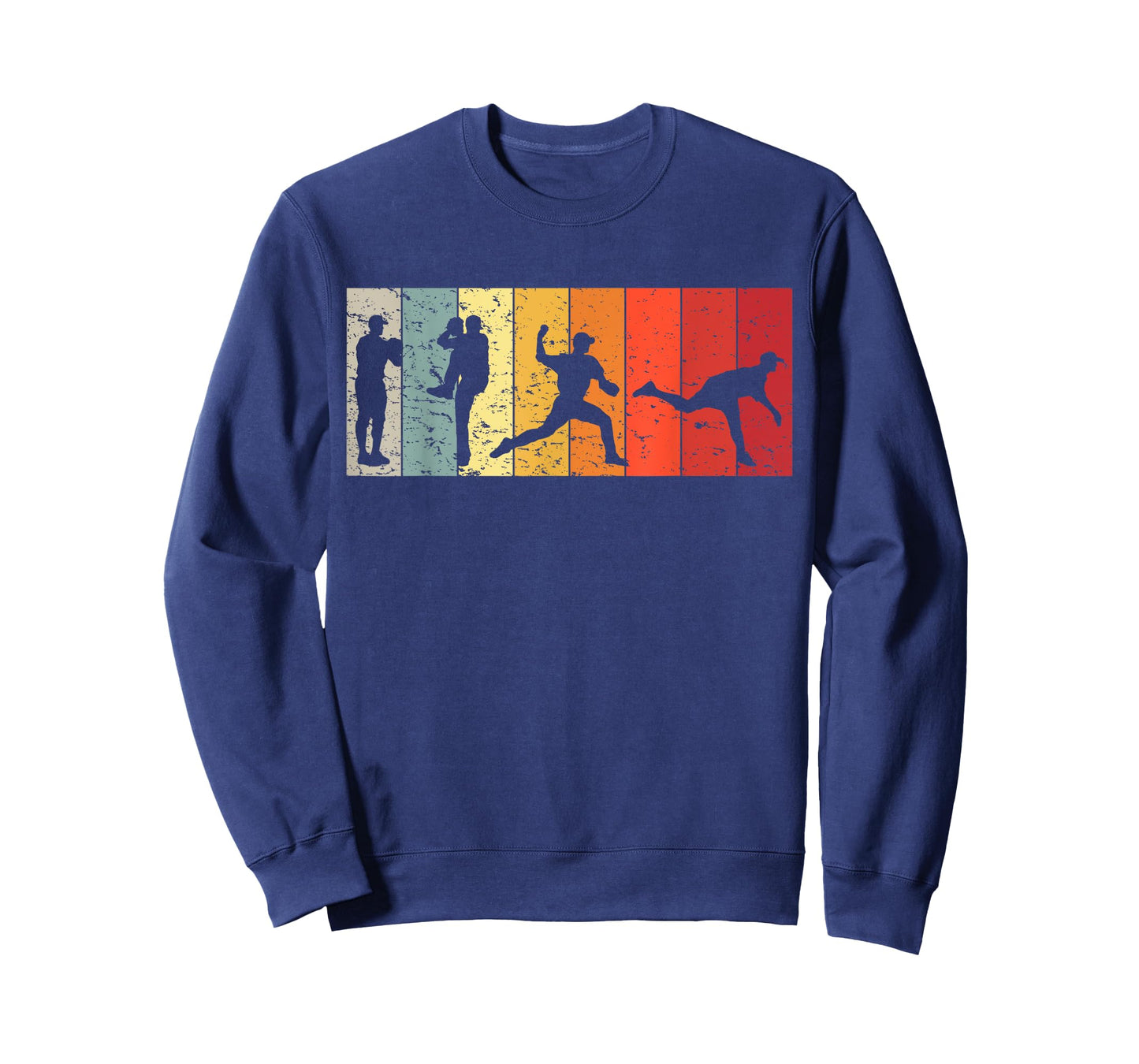 Retro Baseball Pitcher Men Vintage Pitching T-Shirt
