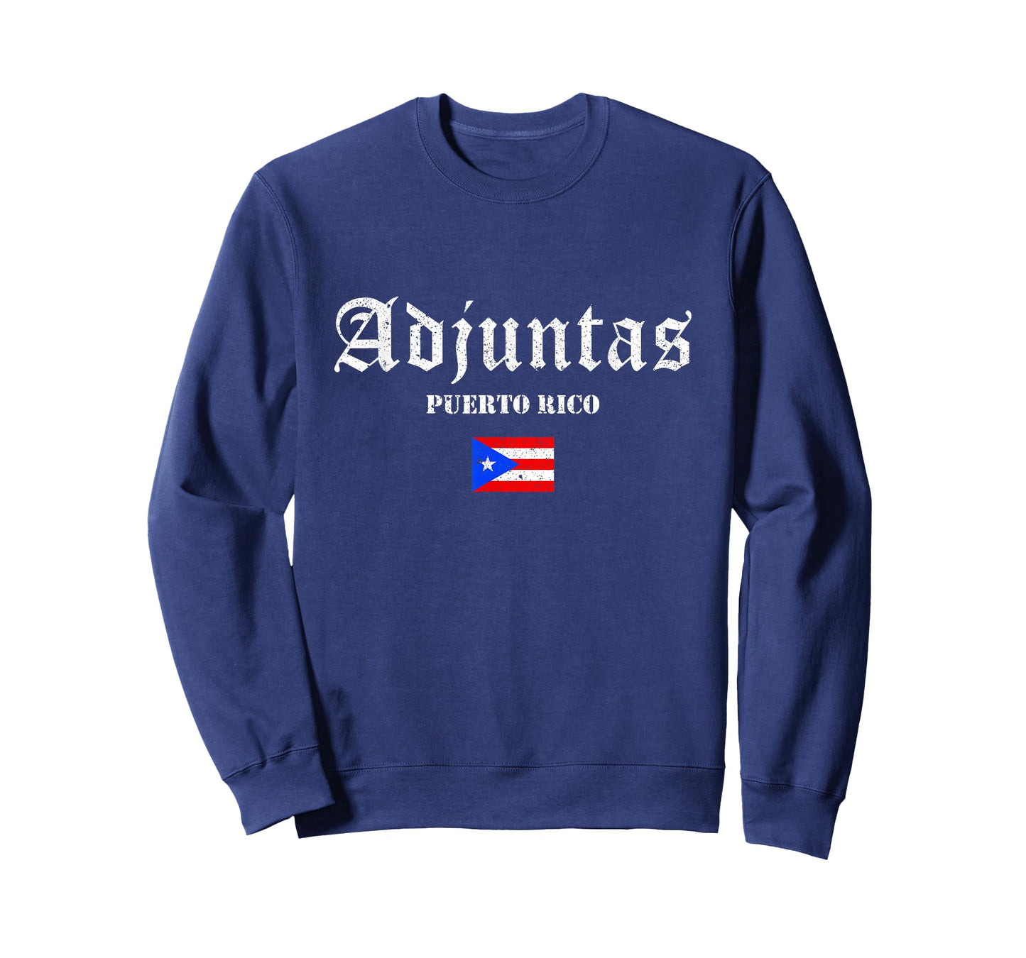 Vintage Adjuntas Puerto Rico Flag Pride Home Root Travel T-Shirt