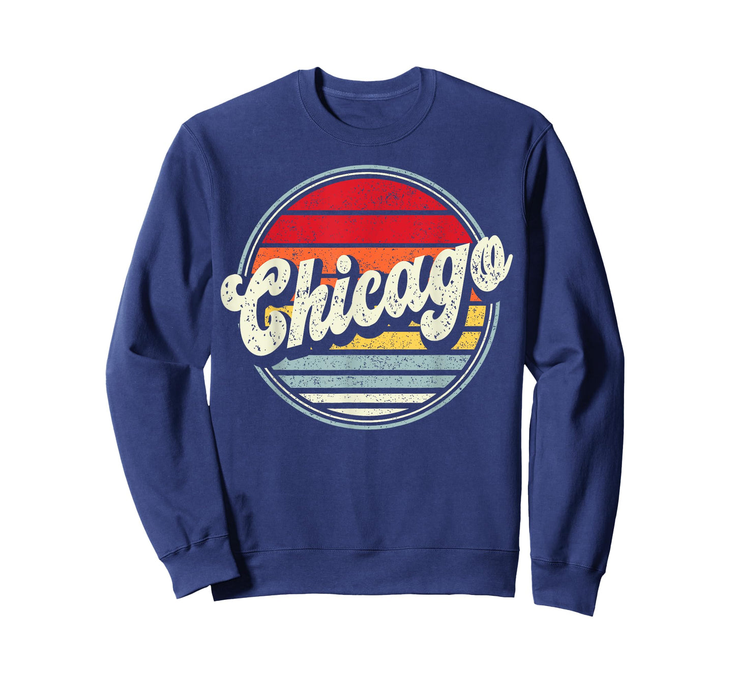 Retro Chicago Home State Cool 70s Style Sunset Men Women Kid T-Shirt