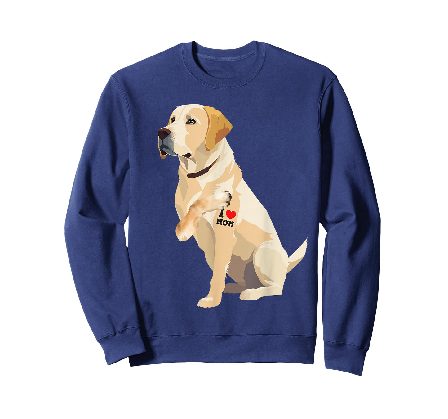 I Love Mom - Tattooed Labrador Dog Owner Animal Pet Trainer T-Shirt for Men Women Girls Kids