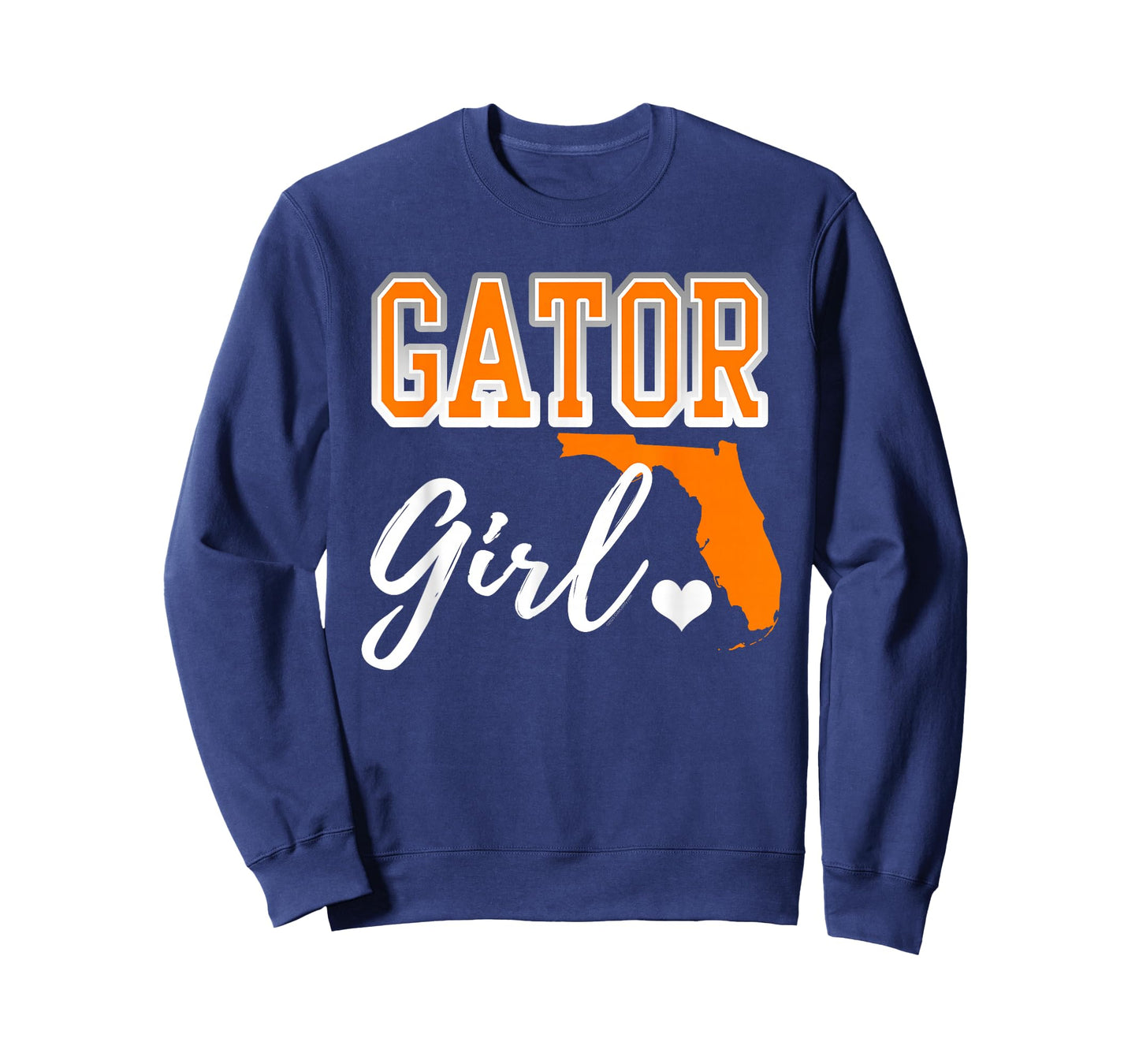 Gator Girl Florida Heart Map Shape Souvenir Gift for Women T-Shirt