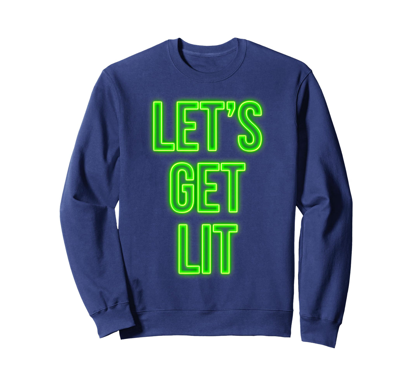 Get Lit Christmas T-Shirt Neon Vintage Retro Outfit T-Shirt