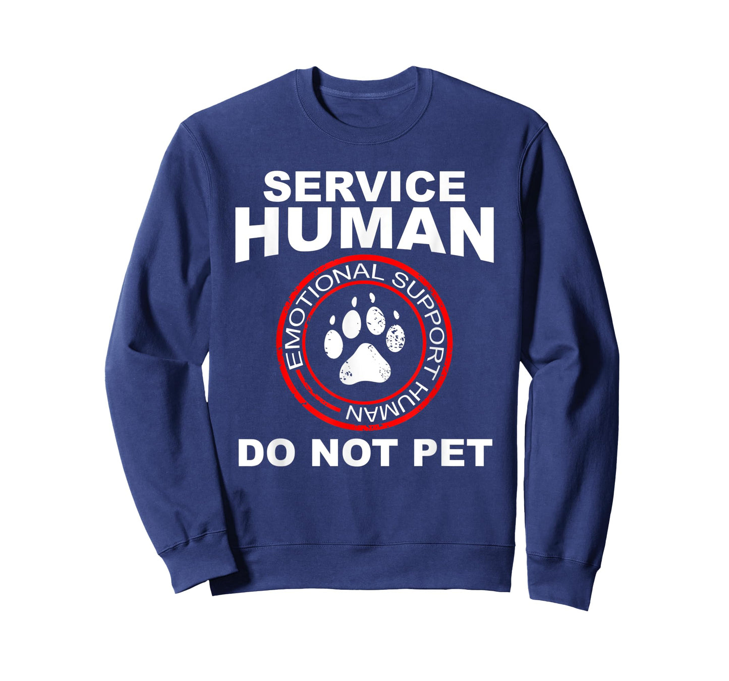 Service Human Tshirt Funny Dog Owner Emotional Support Human Small