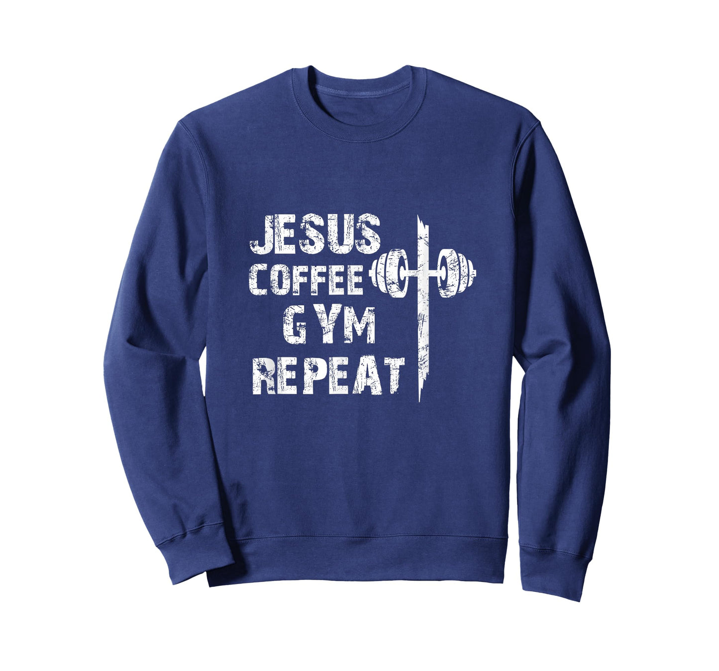 Jesus Coffee Gym Christian Workout Weightlifting Fitness T-Shirt