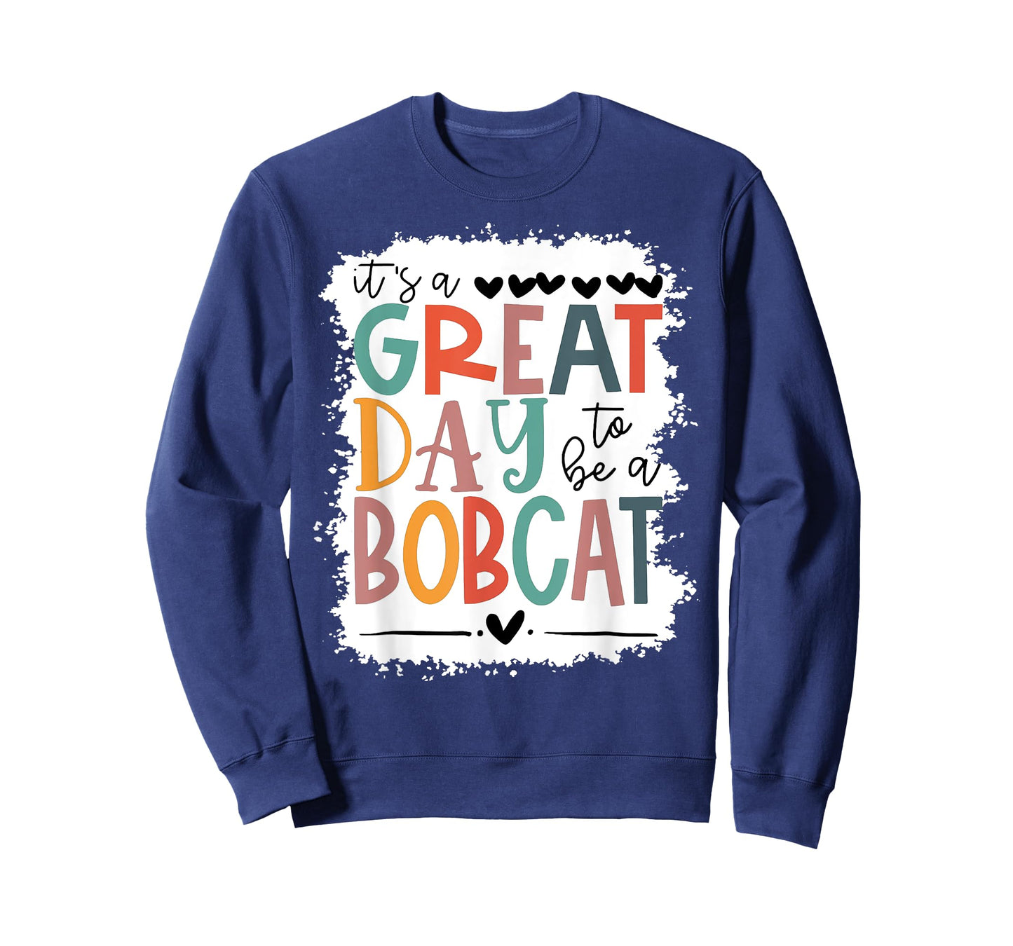 Bobcats School Sports Fan Team Spirit Mascot Gift Bleached T-Shirt