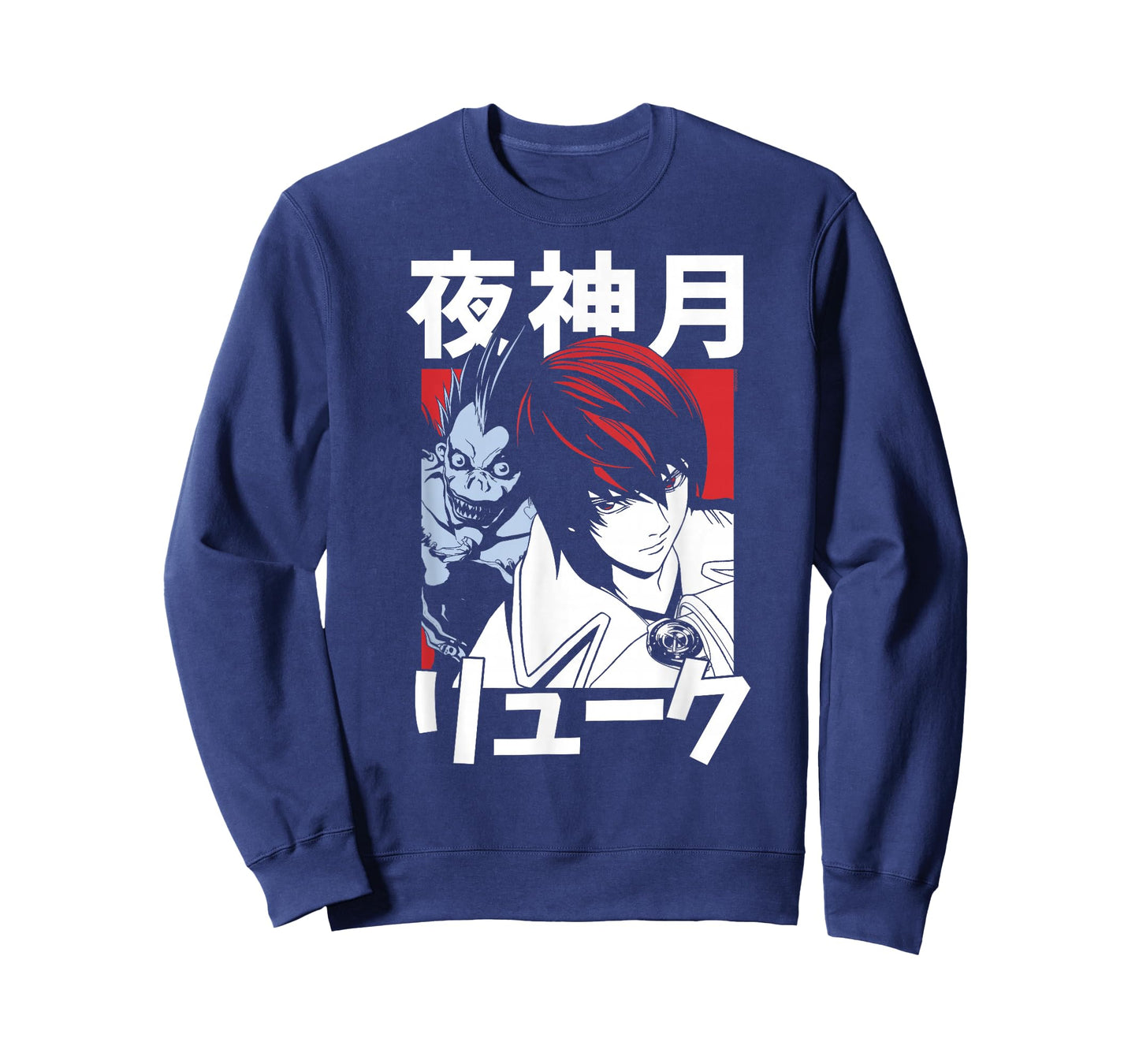 Death Note Light and Ryuk Block with Kanji Anime T-Shirt