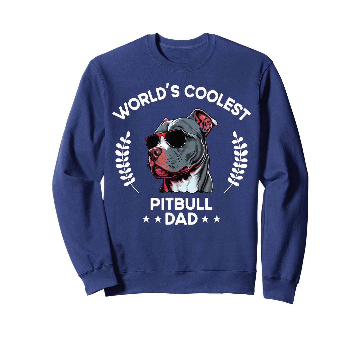 World's Coolest Dog Dad Papa - Men Pitbull T-Shirt