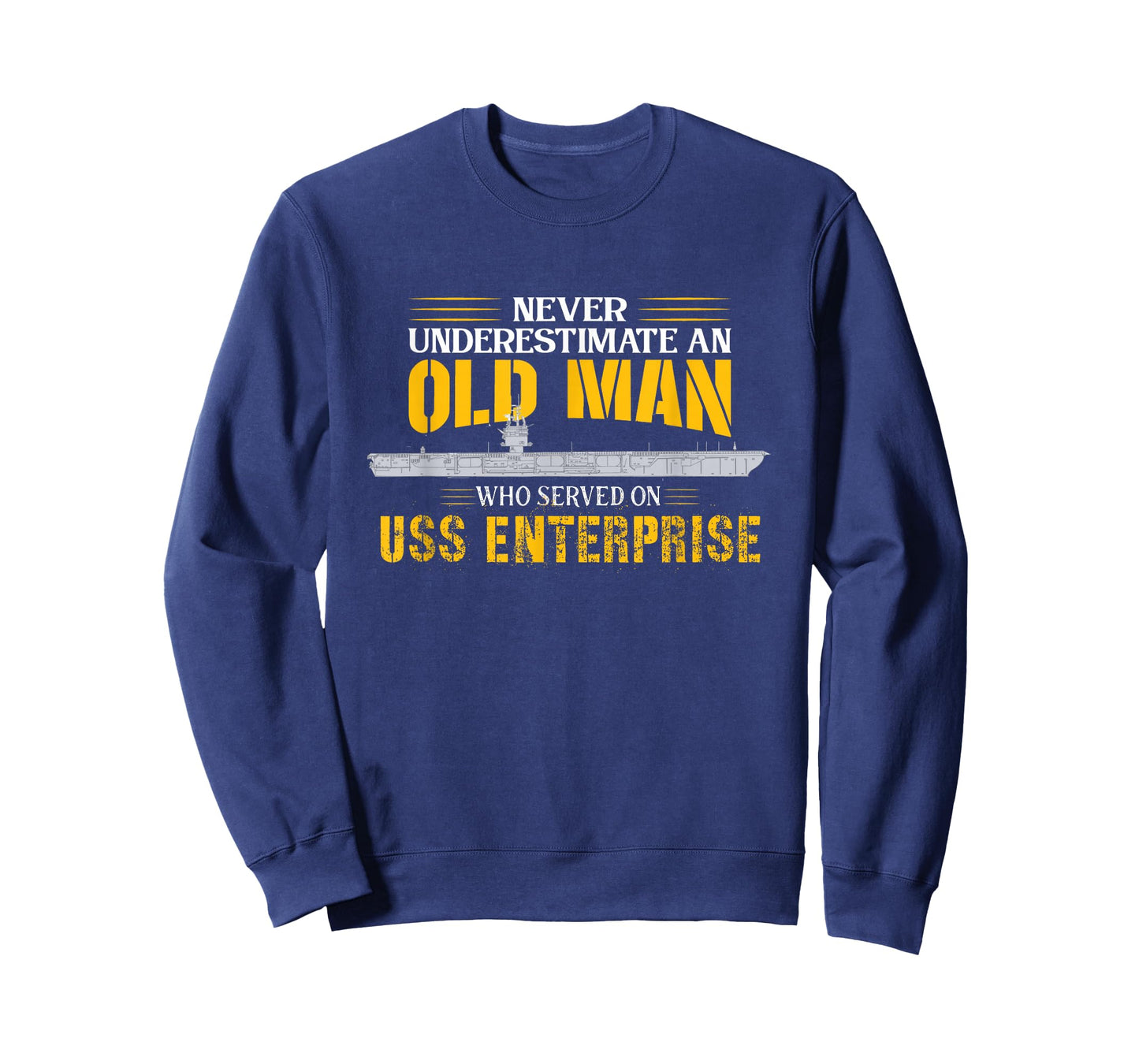 United States Military Aircraft Carrier Designs Never Underestimate USS Enterprise CVN-65 T-Shirt