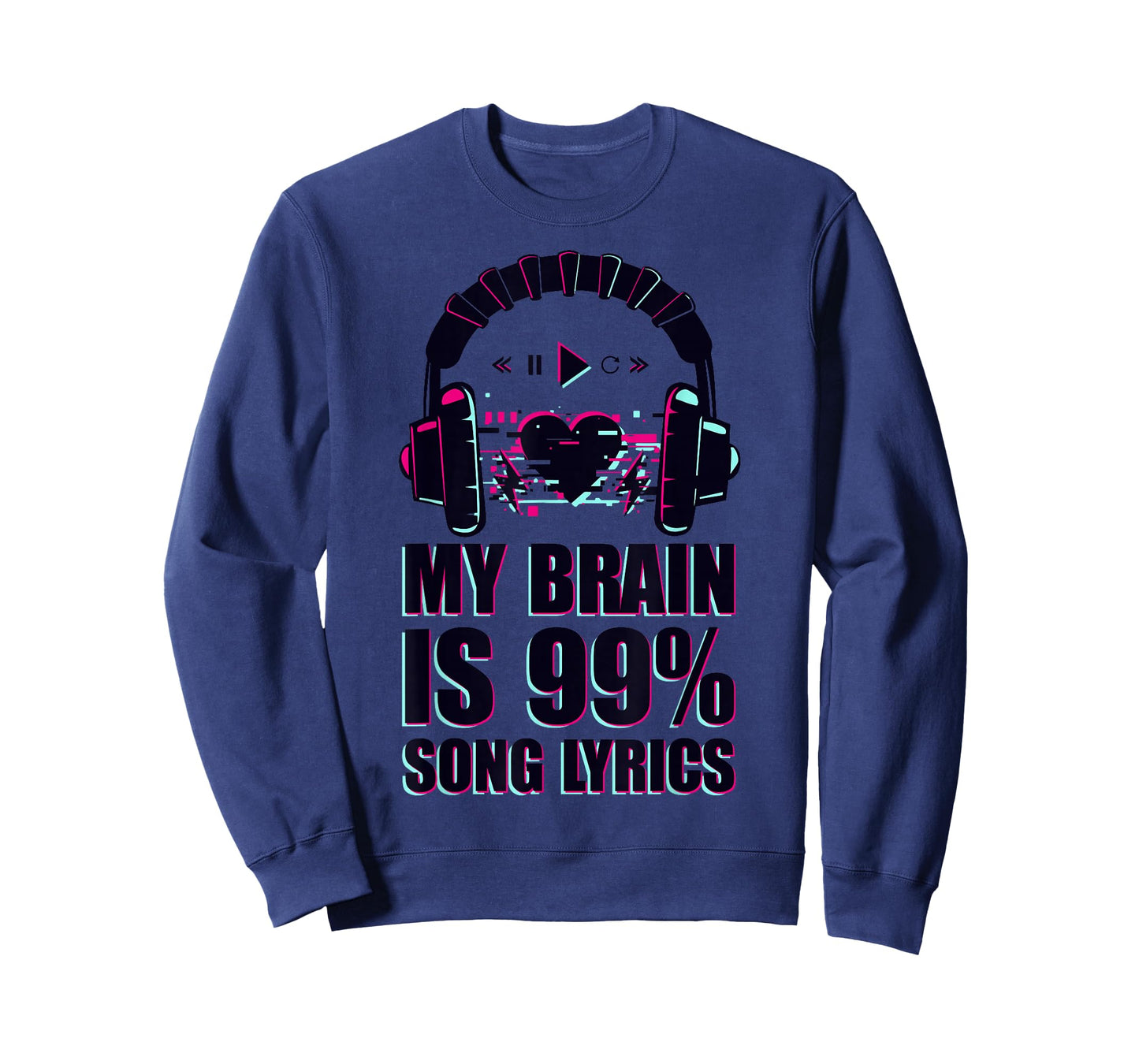 My Brain is 99% Song Lyrics Funny & Cool T-Shirt
