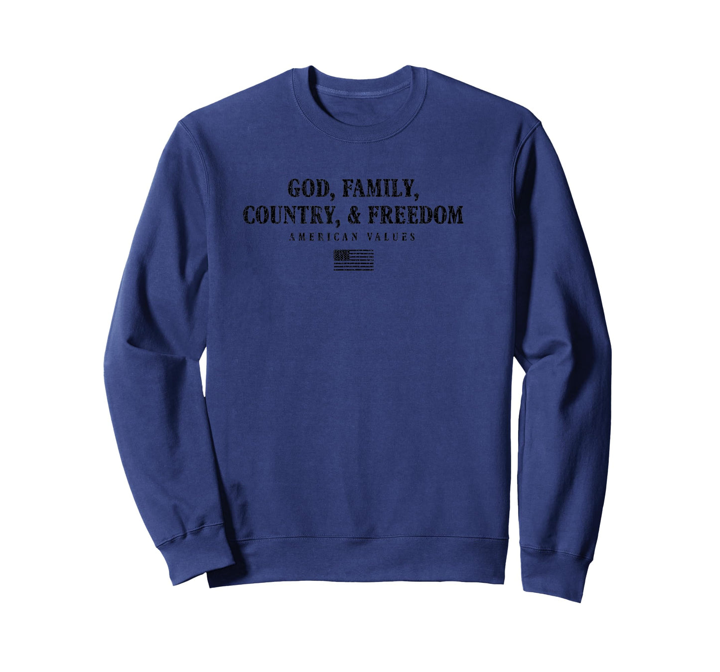 Vintage God Family Country & Freedom Pullove Grey Retro Distressed Graphic Animal T-Shirt