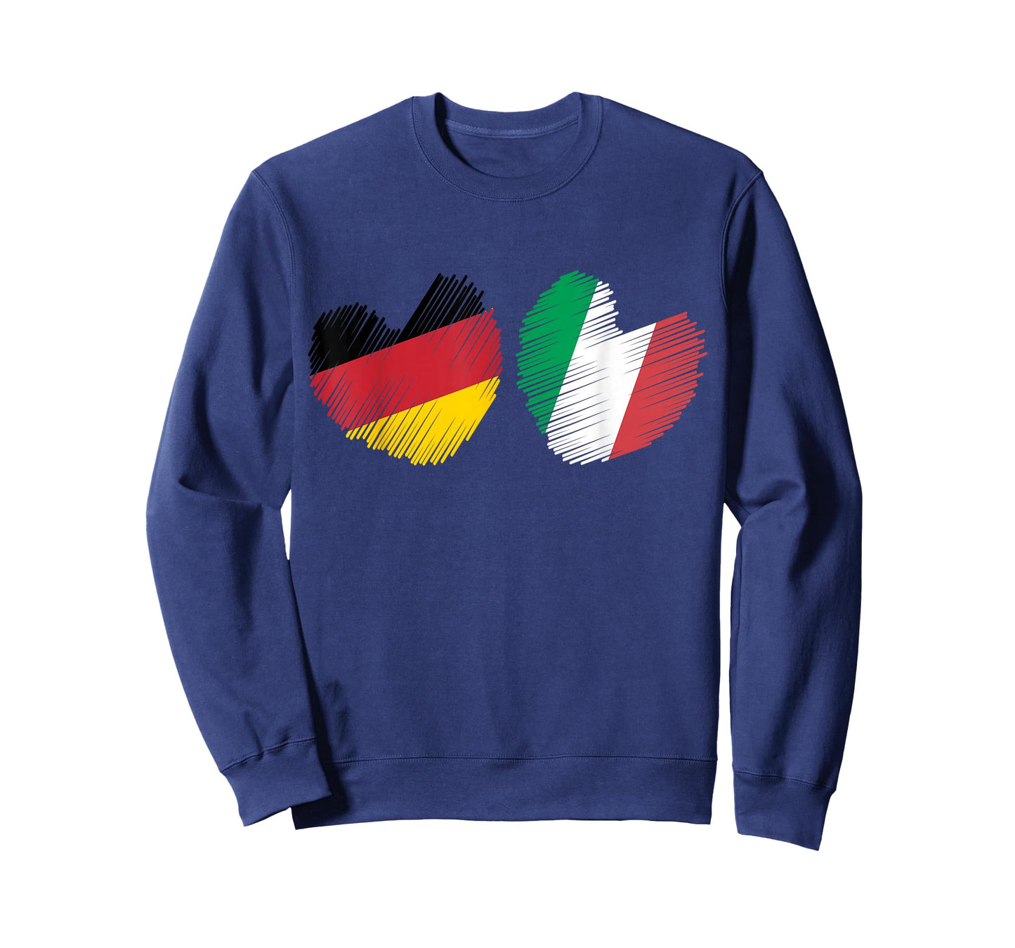 Germany Italy Heart German Flag Italian Flag Grunge Heart T-Shirt