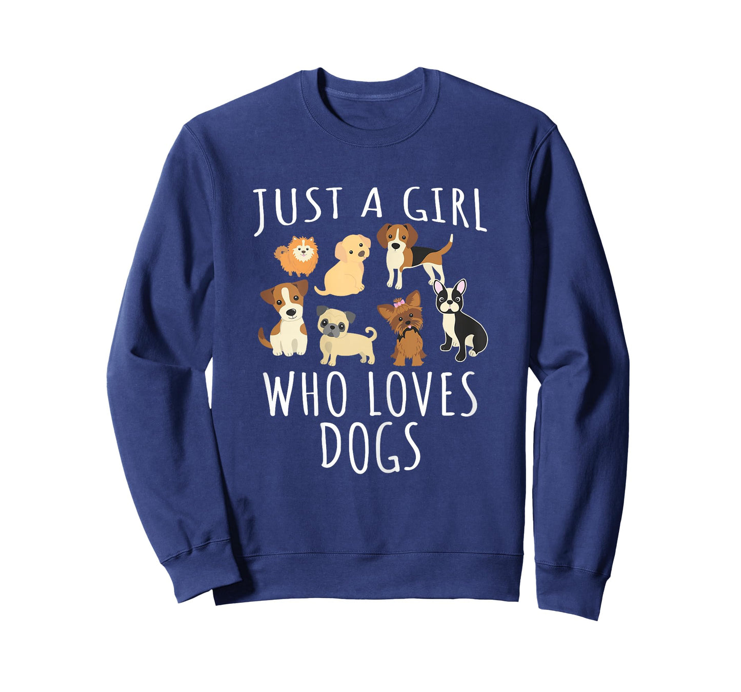 Just a Girl who Loves Dogs - Funny Puppy T-Shirt