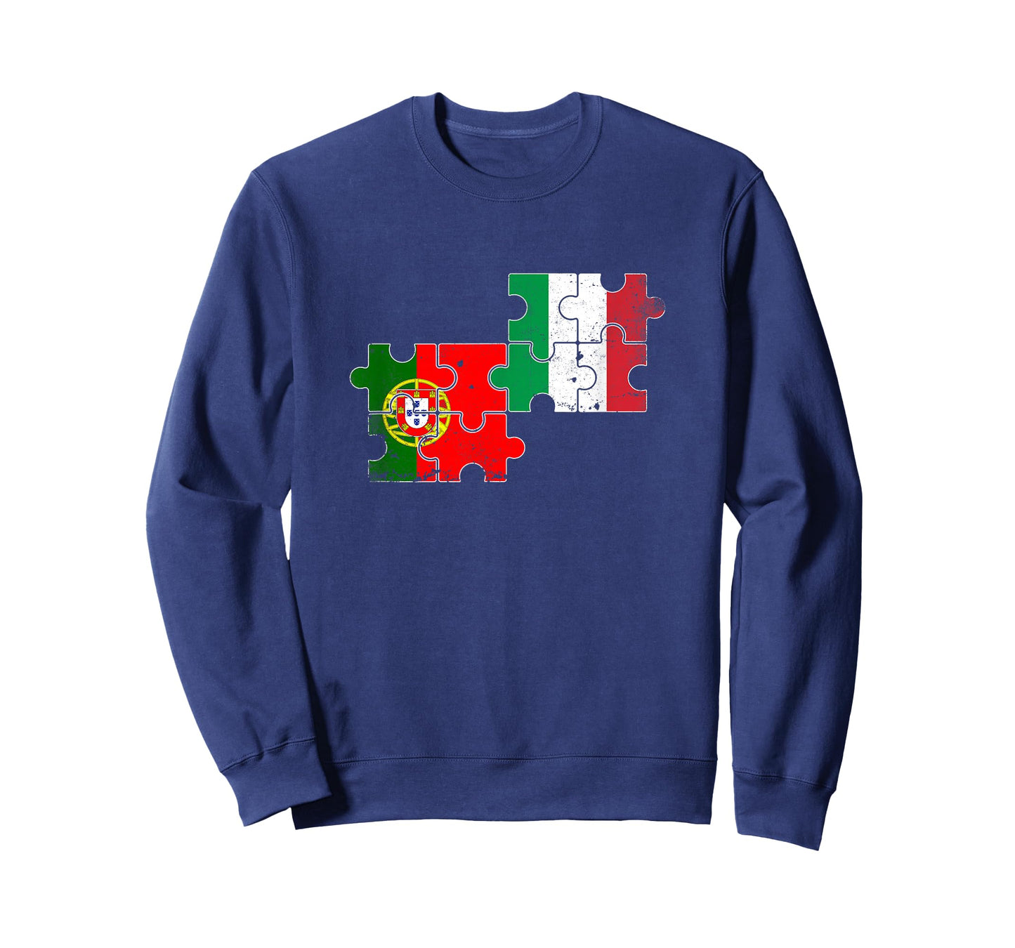Portugal Italy Vintage Flag Italian Portuguese T-Shirt
