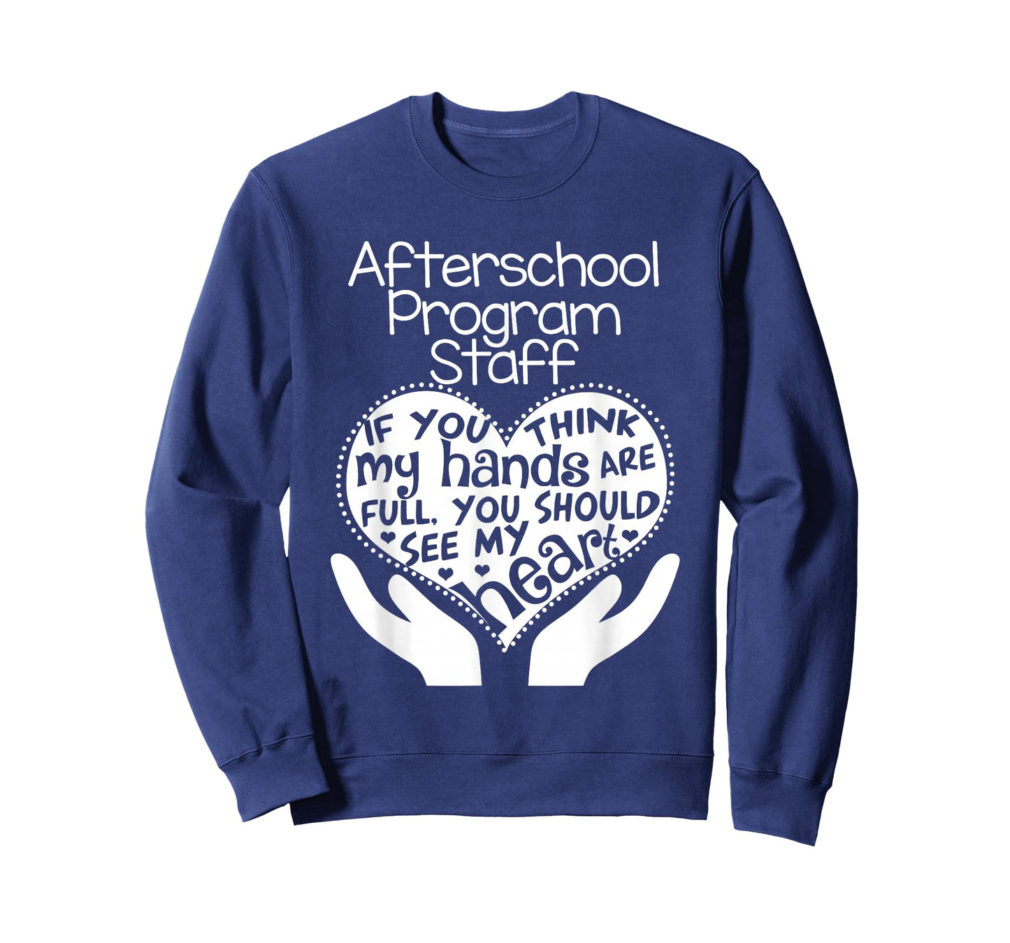 Afterschool Program Teacher T shirt Heart Hands School Gift T-Shirt