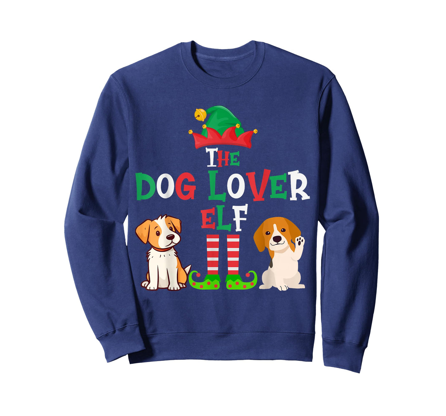 The Dog Lover Elf - Funny Matching Family Group Christmas T-Shirt